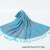Ethnic Style Women Jacquard Scarf Cotton Print Long Wrap Shawl Casual Fringed Scarves