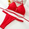 European & American Swimsuits: Sexy Thongs & Split Halter Bikinis for Women