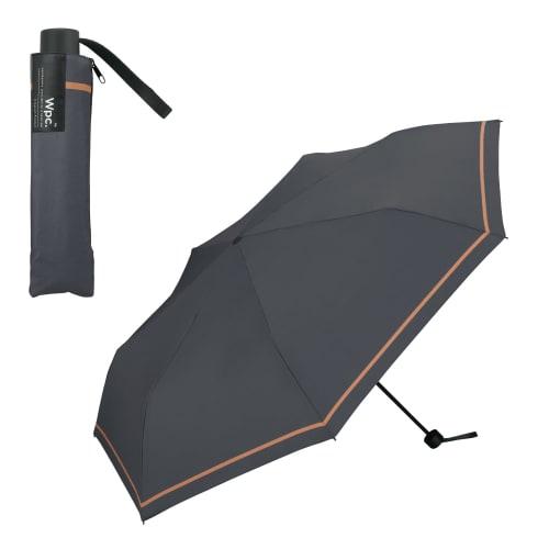 Wpc. Wind-Resistant Folding Umbrella, Compact, Charcoal Single-Line Design, Mini Umbrella, 65cm, UV Protection, Windproof (26m/s), Suitable for Sun an