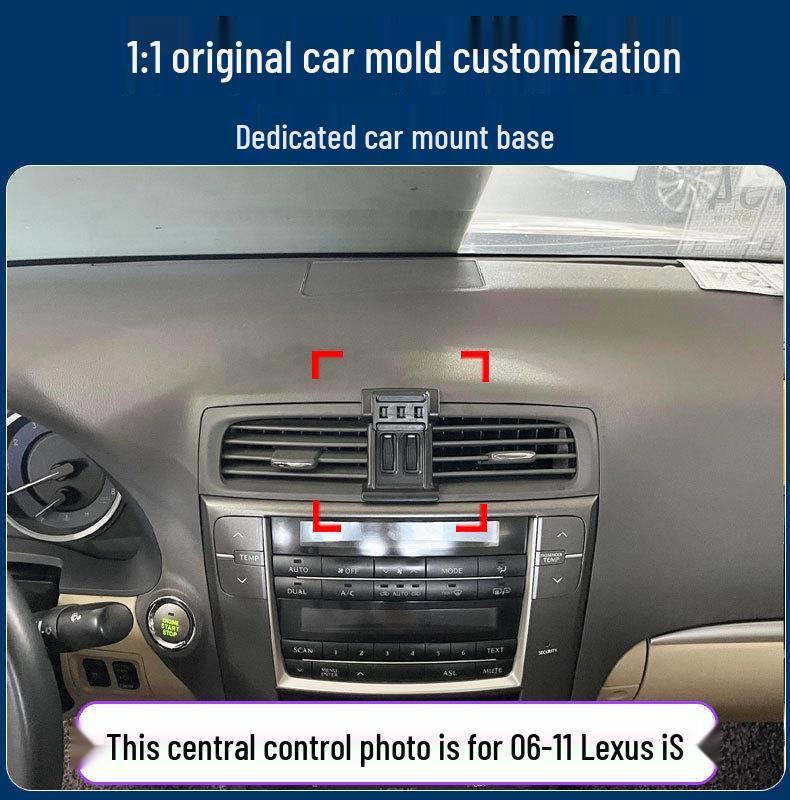 Специальный держатель для телефона в автомобиль Lexus iS с базой, разработанной для конкретного автомобиля - Прочный и устойчивый