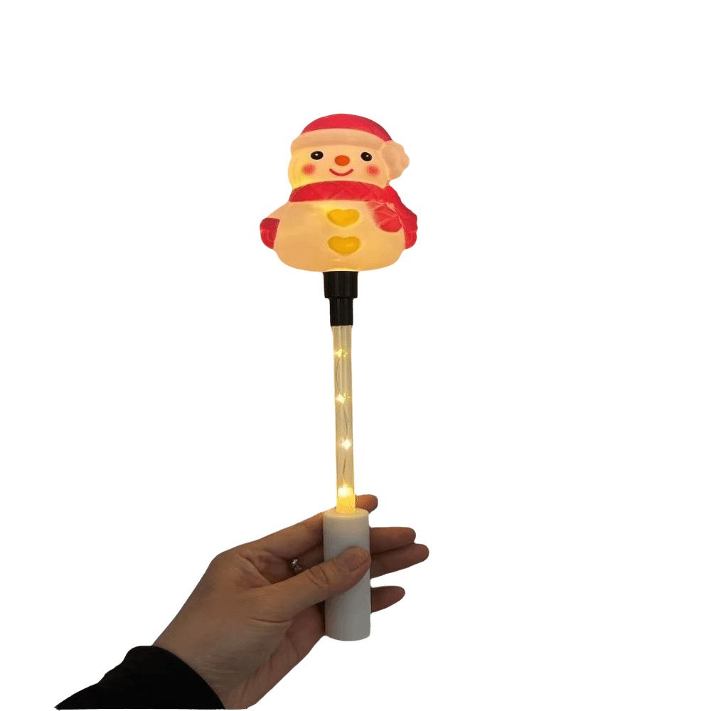 Santa Claus Handheld Glow Stick Tree Christmas Decoration Lights Light Up Wand Outdoor Party