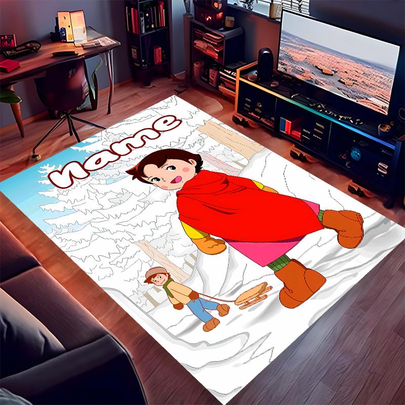 Custom personalization Heidi Print Area Rug - Soft, Washable Non-Slip Indoor Mat,Living Room,Home&Office Decorative Rug
