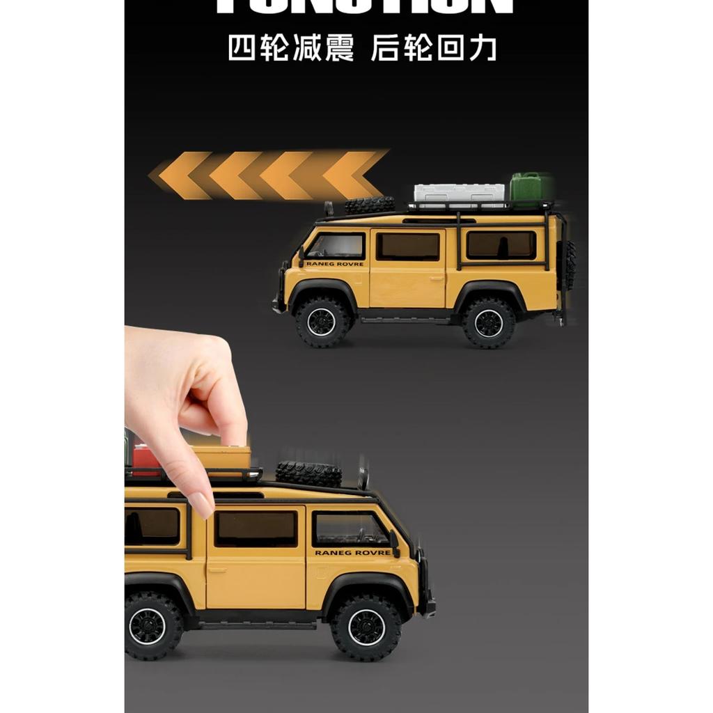 1/32 Land Rover Defender Фургон Внедорожник Сплав Литье Под Давлением Модель Автомобиля Компьютерный Хост DIY Дизайн Подарок Украшения Для Парня Праздник Ребенок