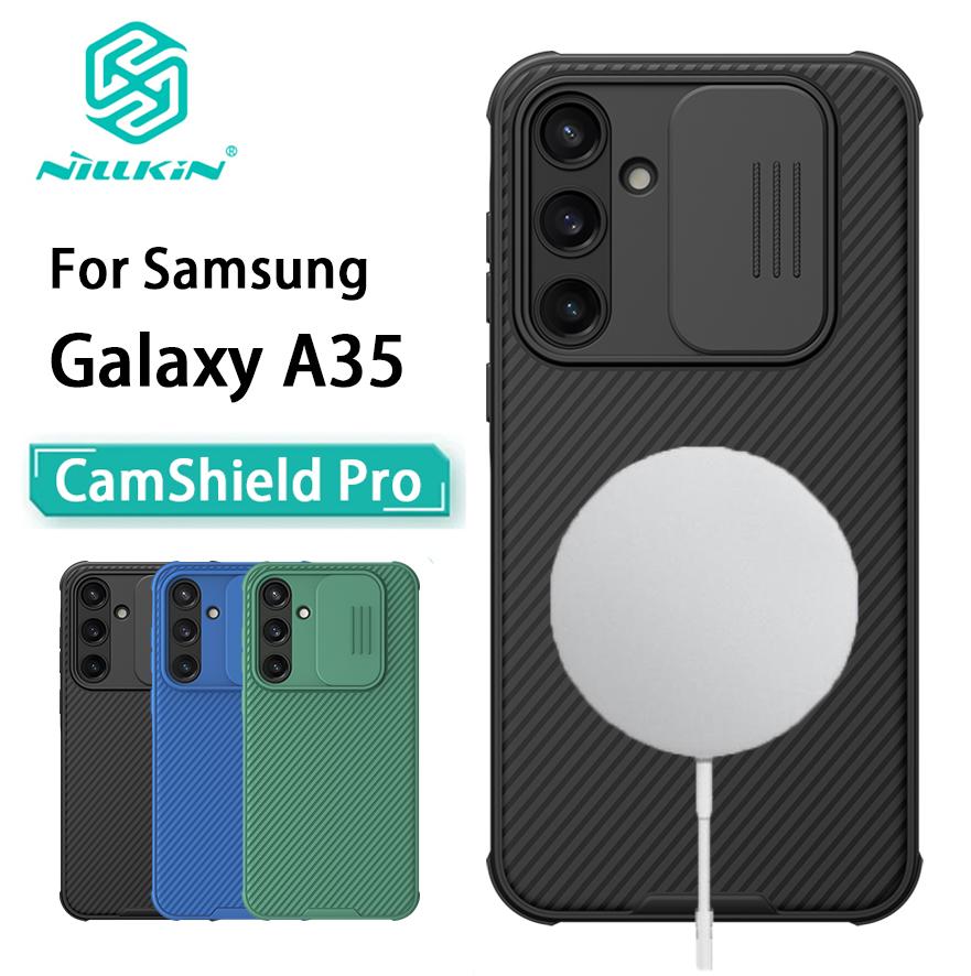 NILLKIN For Samsung Galaxy A35 Phone Case CamShield Pro Magnetic Camera Protection Back Cover