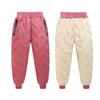 Осень Зима Девочки Зимние Теплые Модные Кашемировые Хлопковые Брюки для Мальчиков Возраст 3-12 Лет Детские Повседневные Водонепроницаемые Утепленные Спортивные Штаны Детская Одежда