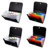 Multi-layer File Wallet PP Receipt Folder Financial Bills Organizer A6 Size Pockets for School Office Business Travel