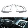 ABS Chrome Car Styling Steering Wheel Button Frame Cover Protective Trim For Land Rover Range Rover Evoque 2011 2012 2013 -