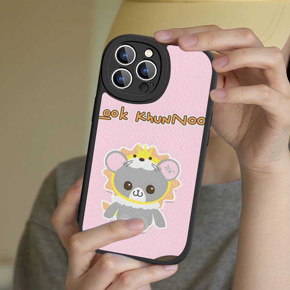 Аниме-маскот GMMTV Чехол для телефона Для IPhone 16 15 14 13 12 11 Pro Max Plus Кожаная крышка