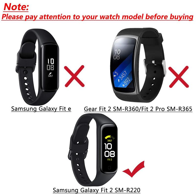 Силиконовый Ремешок Для Samsung Galaxy Fit 2 SM-R220 Смарт-часов Браслет Замена Спортивный Наручный Ремешок Для Galaxy Fit2 Аксессуары