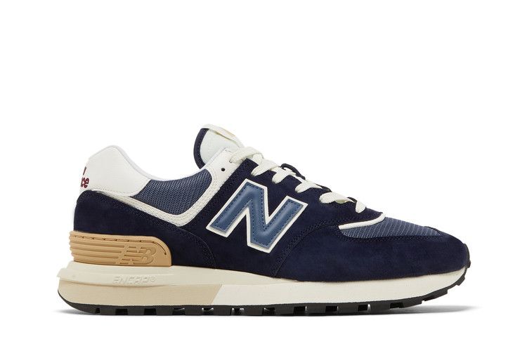 New Balance 574 Темно-синий Белый Бежевый