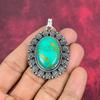 Arizona Turquoise Pendant, 925 Sterling Silver Pendant Jewelry, Handmade Pendant Gemstone Jewelry For Thanksgiving