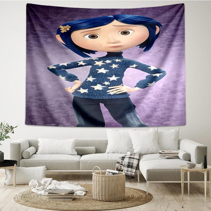 Nighttime Adventure Doll Quick-Dry Tapestry Hanging for Bedroom,Livingroom, Playroom,Decor Art Room Wall Tapestry Holiday and Birthday Gifts