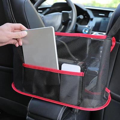 Большая вместительная сетка для автомобильного сиденья, карманная сумка, держатель для кошелька, сумка-органайзер для хранения, сетка для домашних животных, барьерная сумка для собак между задними сиденьями