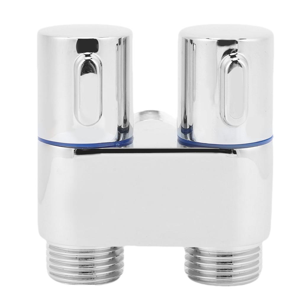 Угловой клапан 1 вход 2 выхода G1 2 Наружная резьба Двойное управление Металлический угловой клапан для ванной комнаты туалета биде балкона