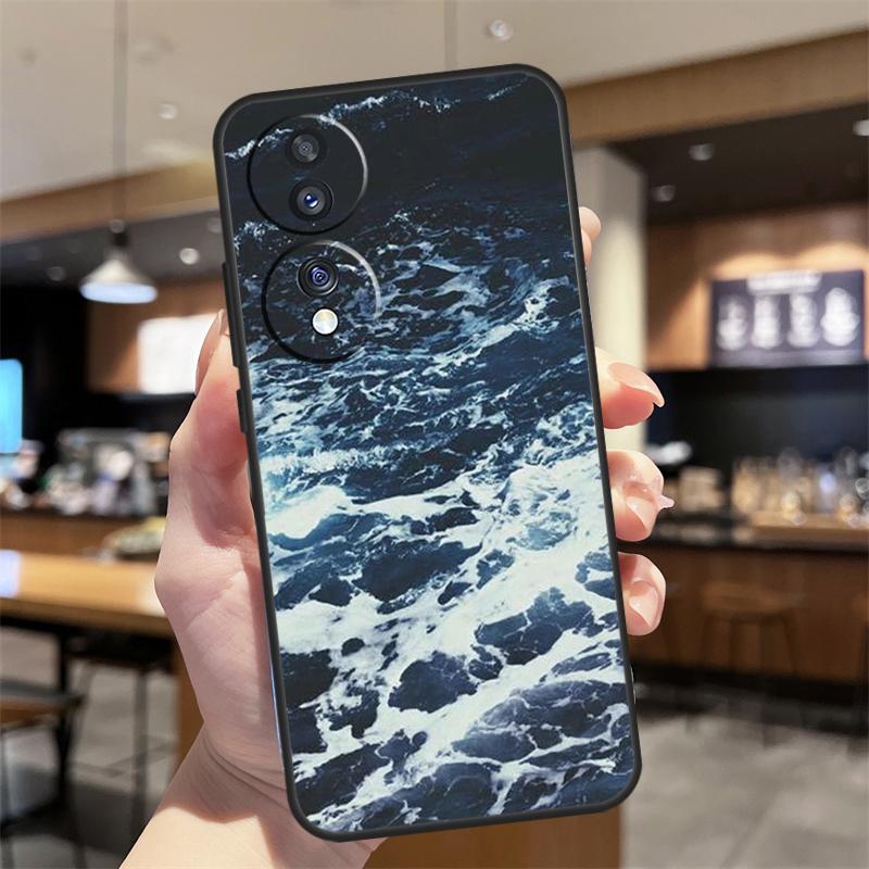 Синие Морские Волны Чехол для Honor Magic 8 6 7 Pro Honor 400 200 70 90 Lite X8b X8c X9a X9b X9c X9d Win RT Чехол