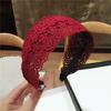 Anti-Slip Wide Lace Headband with Teeth - Korean Style
