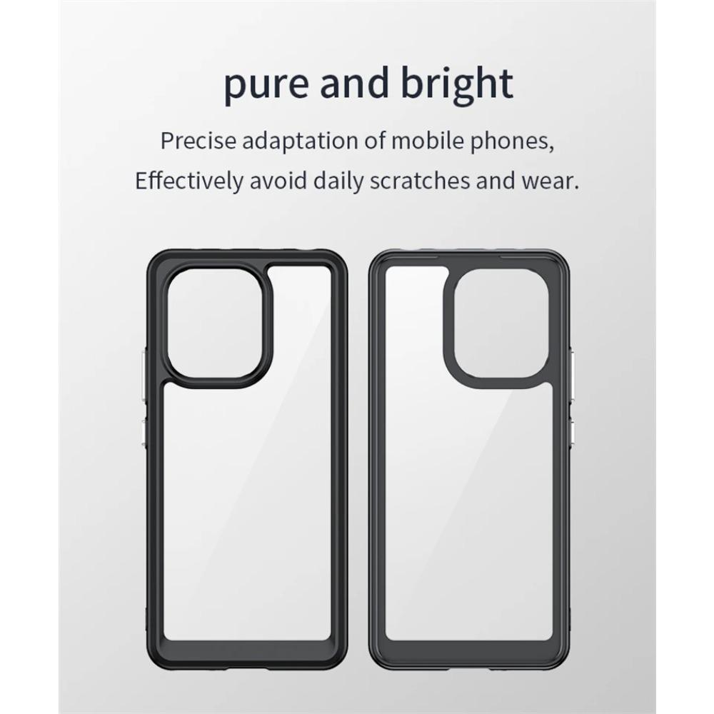 Transparent Phone Case For Xiaomi Poco X6 5G Case Bumper Anti-knock Silicone Color Back Cover Poco X6 5G Case For Poco X6 Pro 5G