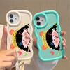 Для Infinix Hot 40i 30i Smart 8 OPPO A18 A38 A58 A60 A78 Reno12 FS Vivo Y18 Y28 Y36 Y22s Y17s Wave Edge Cute Girl Design Мягкий силиконовый защитный чехол