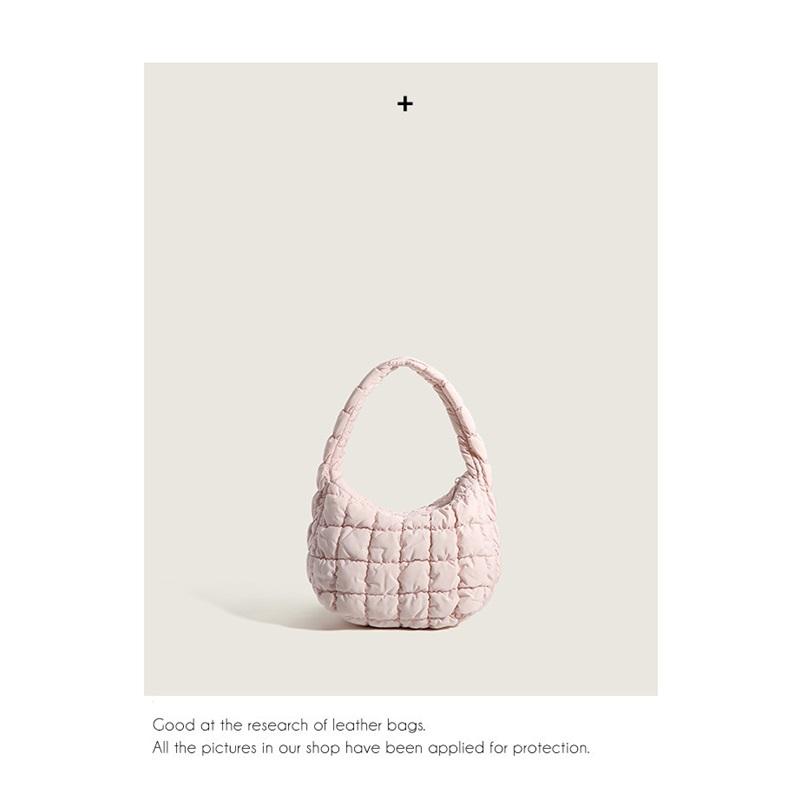 Summer New Cloud Shape Mini Bag For Women Fashion Pleated Versatile Handheld Shoulder Underarm Purse