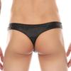 Сексуальные мужские стринги из искусственной кожи с Т-образным вырезом, нижнее белье Tanga Hombre с низкой талией, черное металлическое кольцо