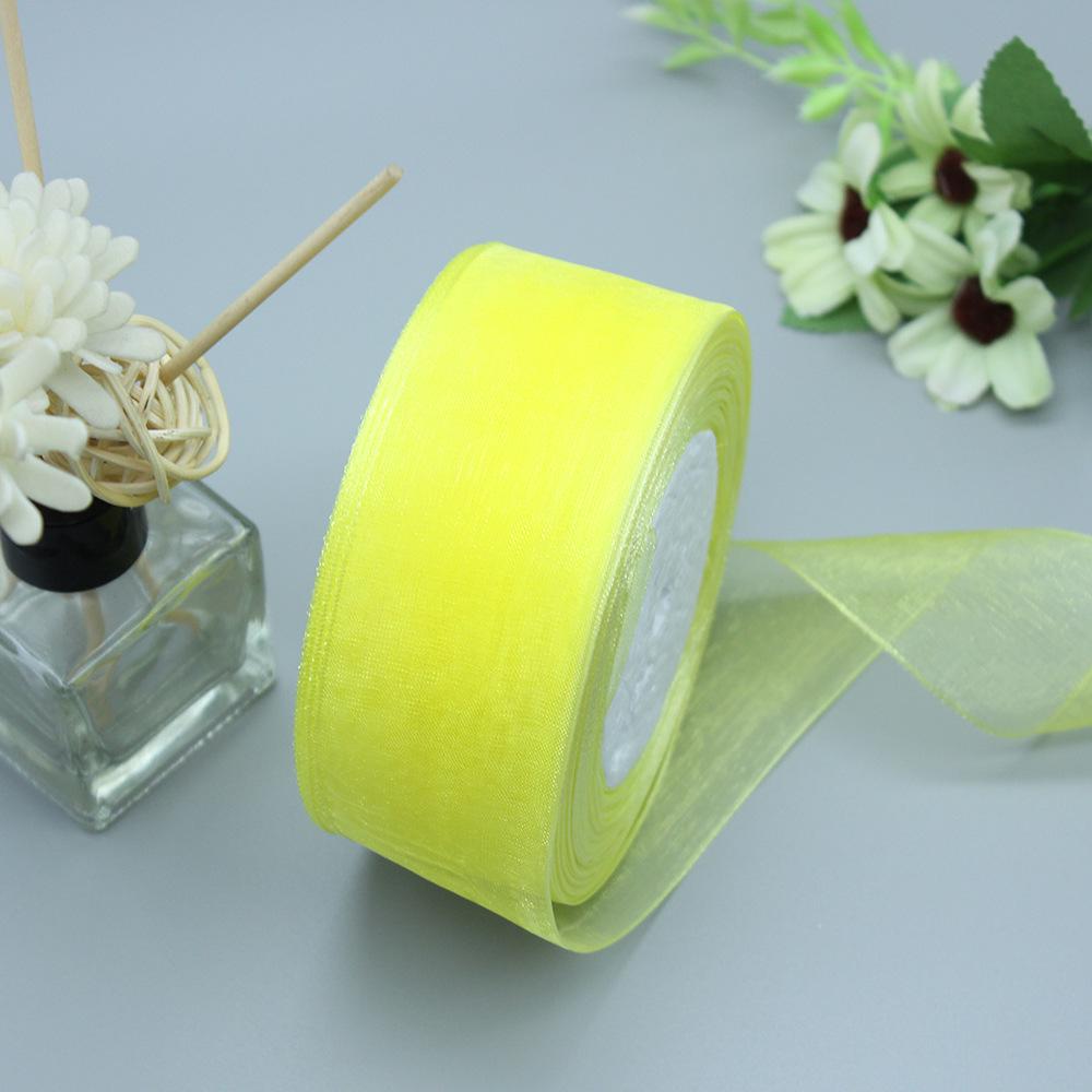 3.8/4 см прозрачная лента из органзы Snow для упаковки рождественских подарков