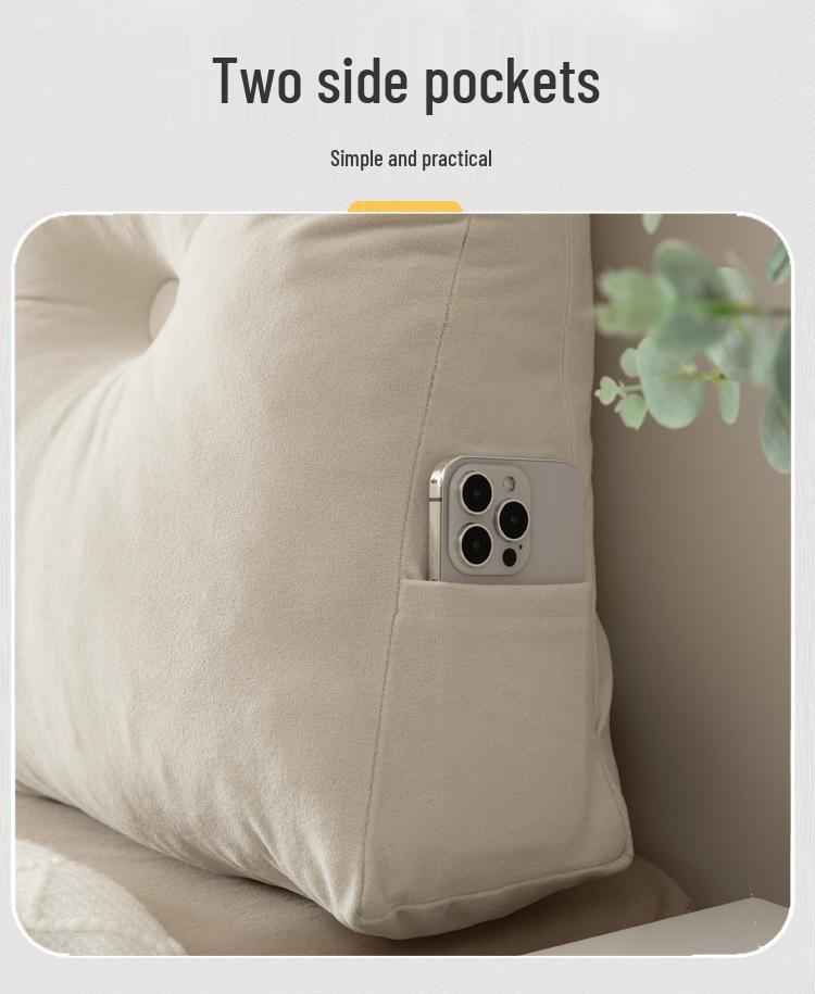 Треугольная подушка для изголовья для кровати и общежития - Мягкая татами спинка