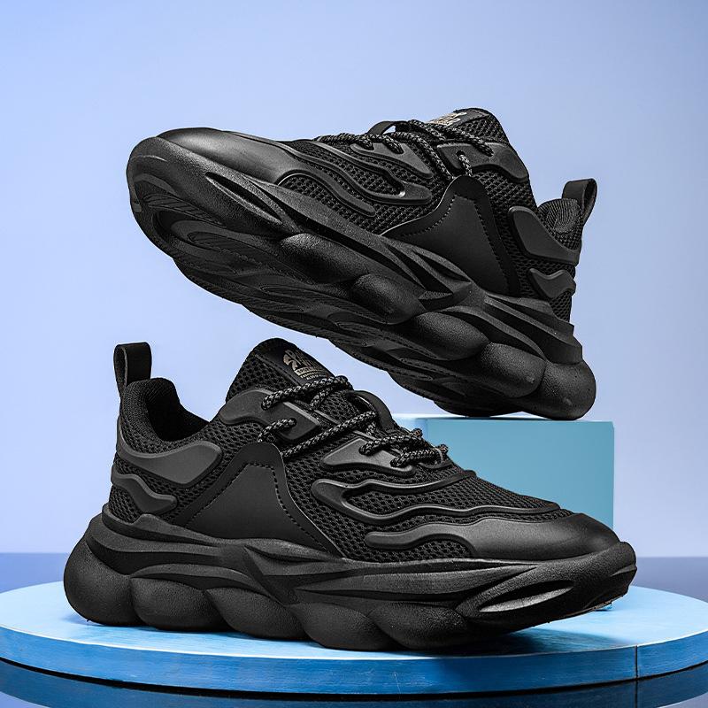 Летняя новая мужская повседневная спортивная обувь студенческая сетчатая дышащая беговая обувь универсальная папина мужская обувь