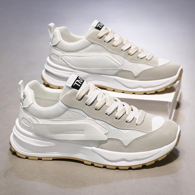Fashion Spring and Summer New Breathable Men's Shoes with Thick Soles, Anti Slip and Wear-resistant Running Sports and Leisure Shoes