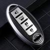 Car Key Case Cover for Nissan Leaf Micra Qashqai J11 J10 X Trail T32 Fob Versa Note Patrol Key Cover AccessoriesTPU Leather
