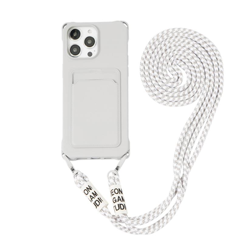 Кошелек через плечо с отделением для карт, жидкий силиконовый чехол для iPhone 15 14 13 12 11 Pro Max 15 14 Plus XS Max XR X 6s 7 8 Plus, силиконовый мягкий чехол с ремешком на веревке