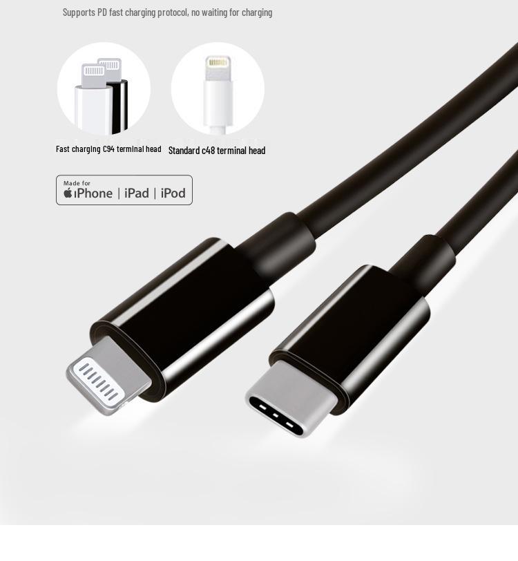 Кабель Apple 14 Pro, сертифицированный MFi, Type-C C94 на Lightning, PD 20 Вт, для быстрой зарядки