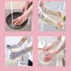 Rubber Durable Waterproof Kitchen Clean Tool Cleaning Gloves Household Scrubber Dishwashing Gloves