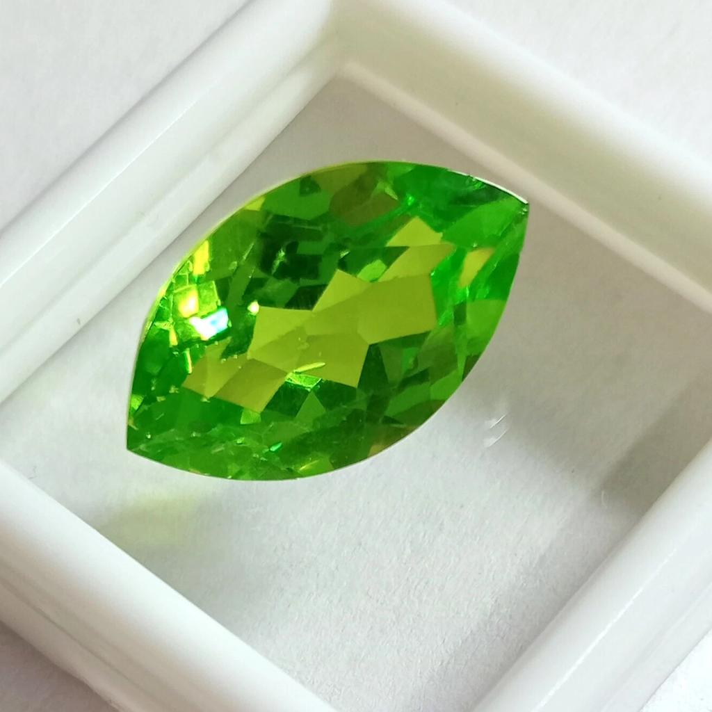 Marquise Cut Green Peridot For Making Designing Ring 10+ Ct Beautiful Gemstone