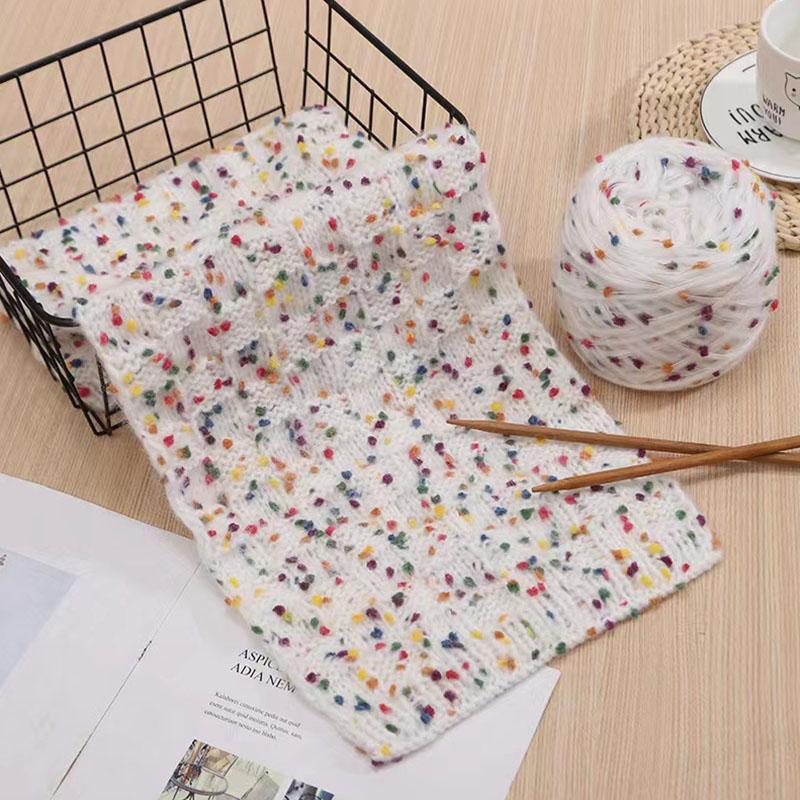 50g/Roll Knitted Craft Thick Thread Knitting Yarn Colorful Scarf Sweater DIY Mohair Yarn Wool Yarn
