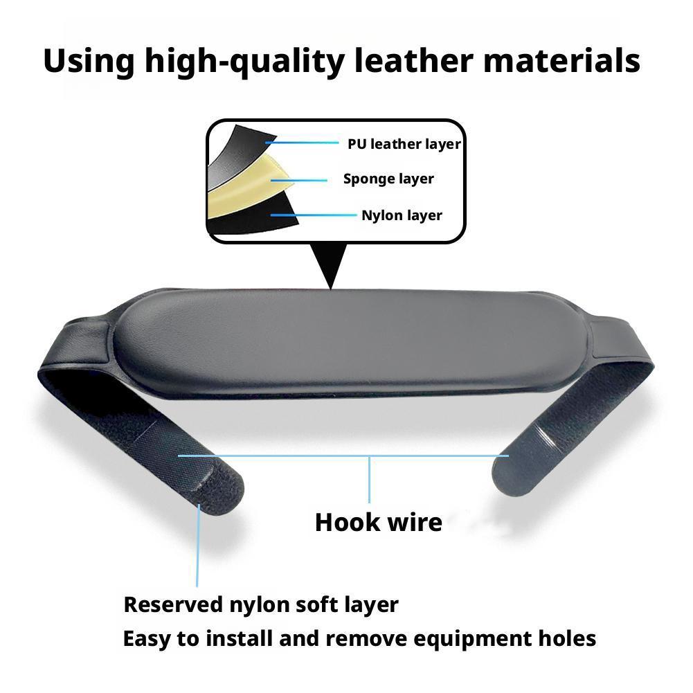 High-end For DJI Goggles N3 Protective Headwear Black PU Leather Headband Comfort Wear Decompression Protective Strap Tool