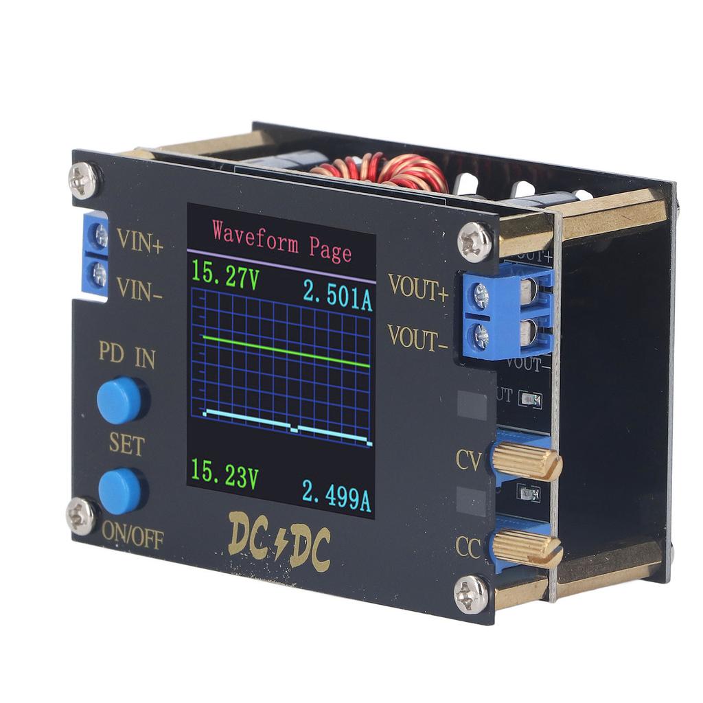 Понижающий повышающий преобразователь постоянного тока с регулируемым напряжением CC CV Модуль питания 7?32В 4А 50Вт