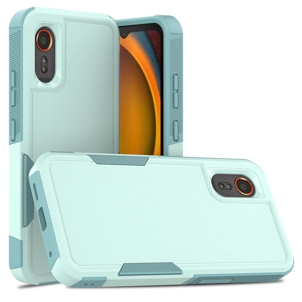 Прочный ударопрочный чехол для телефона Samsung Galaxy Xcover 7 6.6 с защитной мягкой рамкой из ТПУ, жестким пластиковым защитным чехлом для задней панели с полной защитой