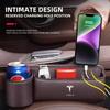 Car Sticker Tesla Car Seat Gap Slot Storage Box Auto Accessories For Tesla Model 3 2021 S X Y Style Roadster Invader Coil Mod WY