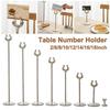Stainless Steel Name Card Holder Stable Base Menu Standing Table Number Holder  Table Accessories
