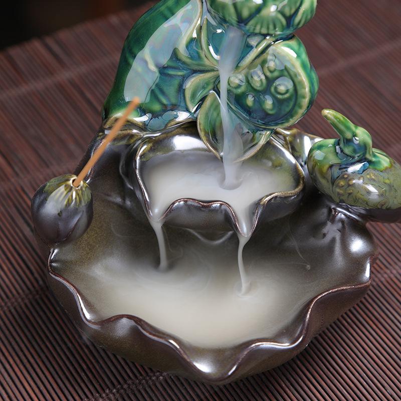 Керамическая подставка для благовоний, креативные украшения для аромалампы обратного потока