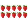 10Pcs Artificial Strawberry Lifelike Fruit Strawberries Photography Prop Home Kitchen Cabinet Party Ornament