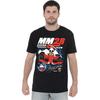 Disney Unisex Adult Mickey Mouse Chequered Racing T-Shirt