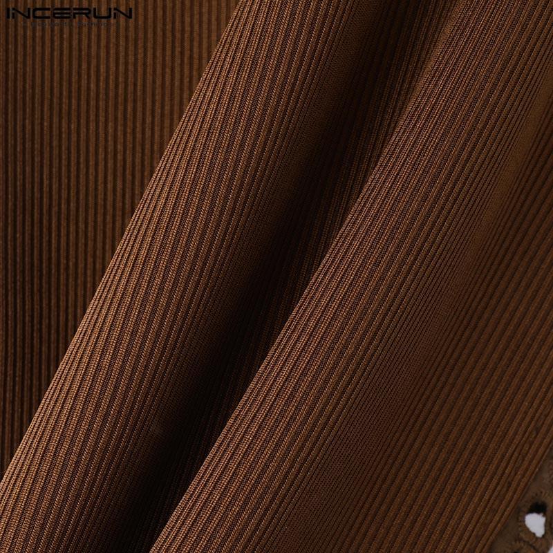 INCERUN Мужские летние майки без рукавов с вырезами по бокам, облегающие укороченные футболки