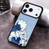 Японский стиль Волна Чехол для телефона для iPhone 17 16 15 Pro Max Air 14 13 12 11 Plus Ударопрочный чехол