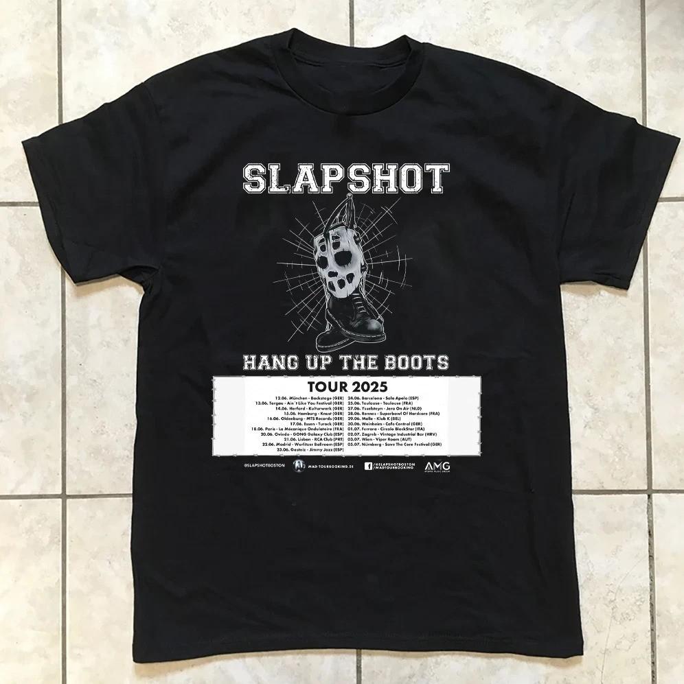 Коллекция SLAPSHOT Тур 2025 Черная Футболка Все Размеры S-3XL Унисекс Футболка