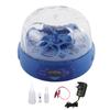 Egg Incubator 6 Eggs 15W Blue with Automatic Turner Egg Candler Display Temperature Control Poultry