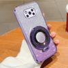 Для Poco M3 X3 NFC Pro чехол-держатель с блестящим кольцом, съемная блестящая наклейка, хромированный чехол из ТПУ с подставкой для Poco M4 Pro 4G