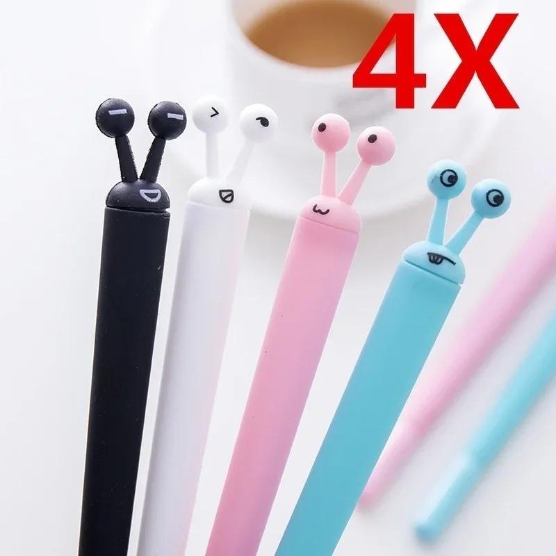 Creative Kawaii Animal Panda Snails Soft Silicone Writing Gel Pen Signature Cute School Office Supply Student Stationery Gift