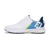 FootJoy Fuel Flash Boa Golf Shoes for 3E Men, White/Blue, 27.0 Cm,