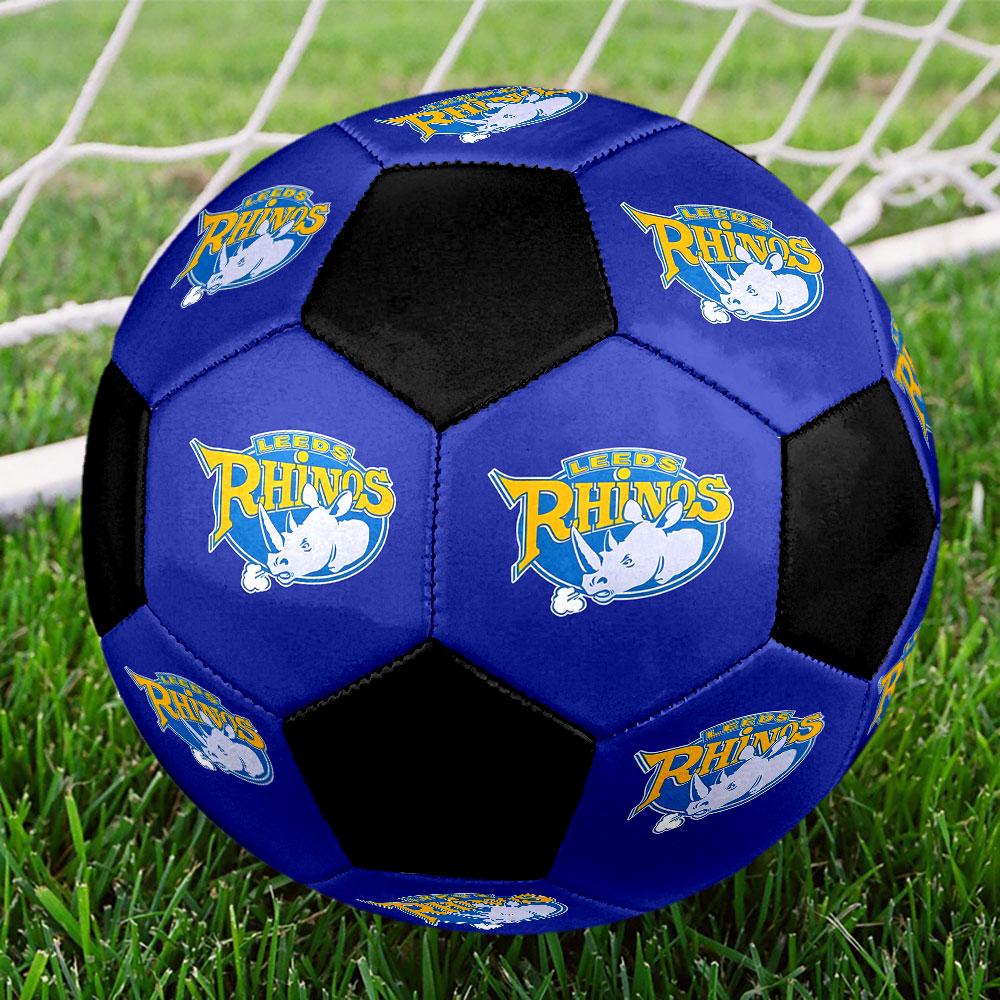 1pc Leeds Rhinos Soccer Ball Size 5 Indoor Soccer Ball Fashion Colorful Backyard Game - Great For Sports Fans Gift HE68